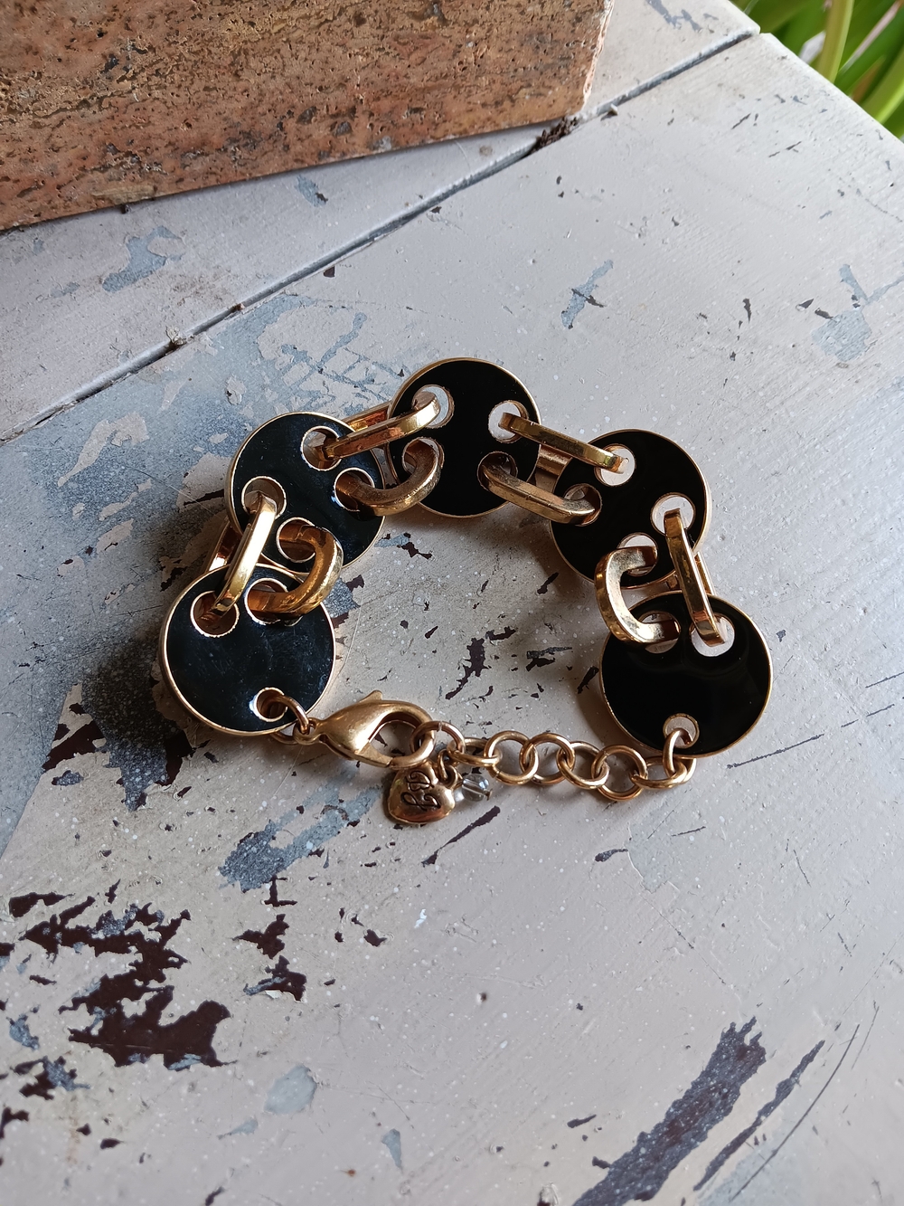 Vintage Betsey Johnson Mod Enamel Bracelet